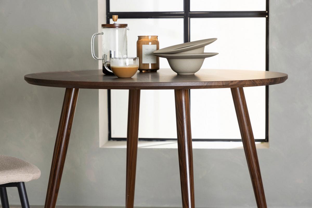 ESSTISCH SANFORD - Dunkelbraun, Design, Holz/Holzwerkstoff (100/100/75cm) - Livetastic