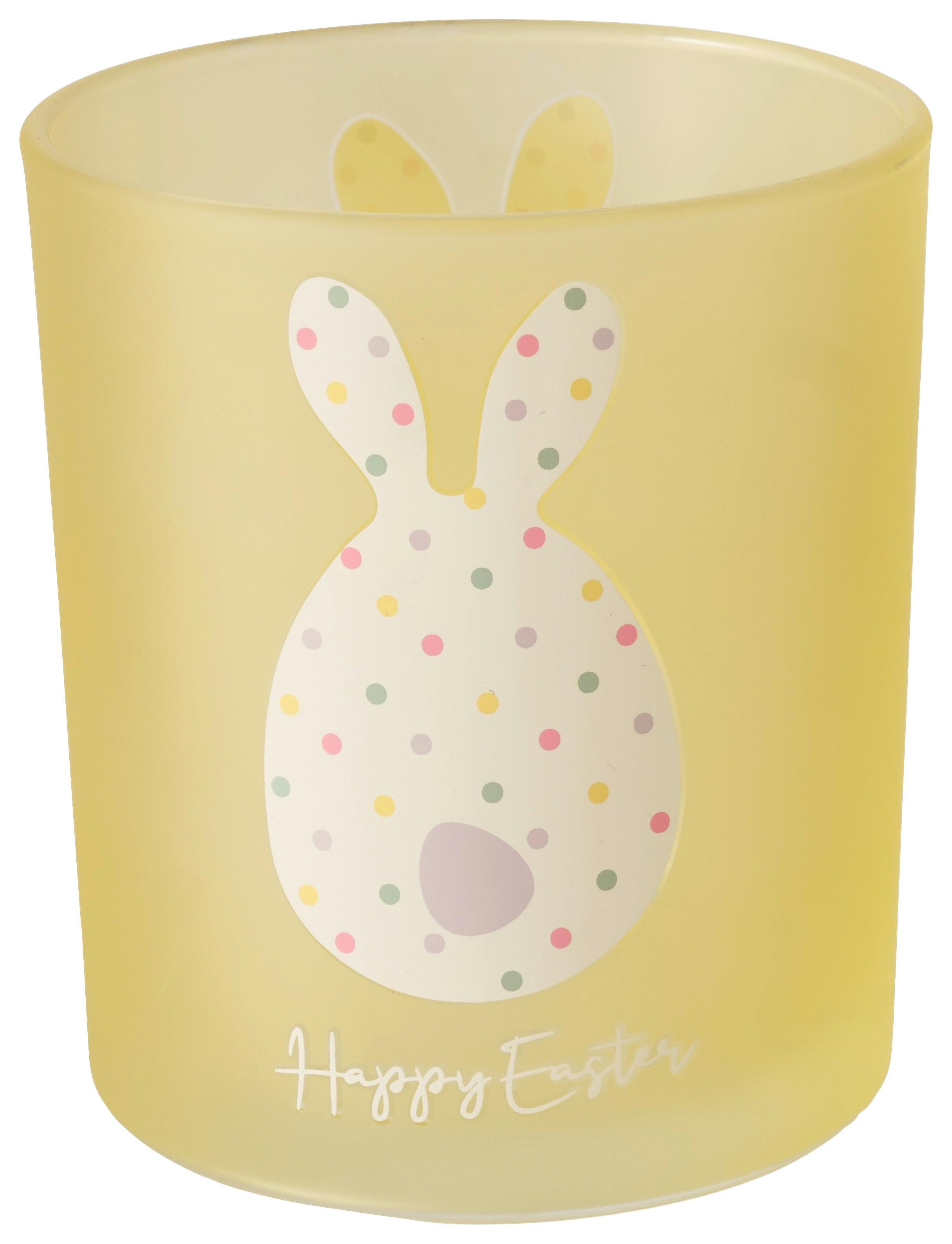 Teelichthalter Eggard I Hellgelb - Hellgelb, Basics, Glas (9/10,2cm) - Mömax