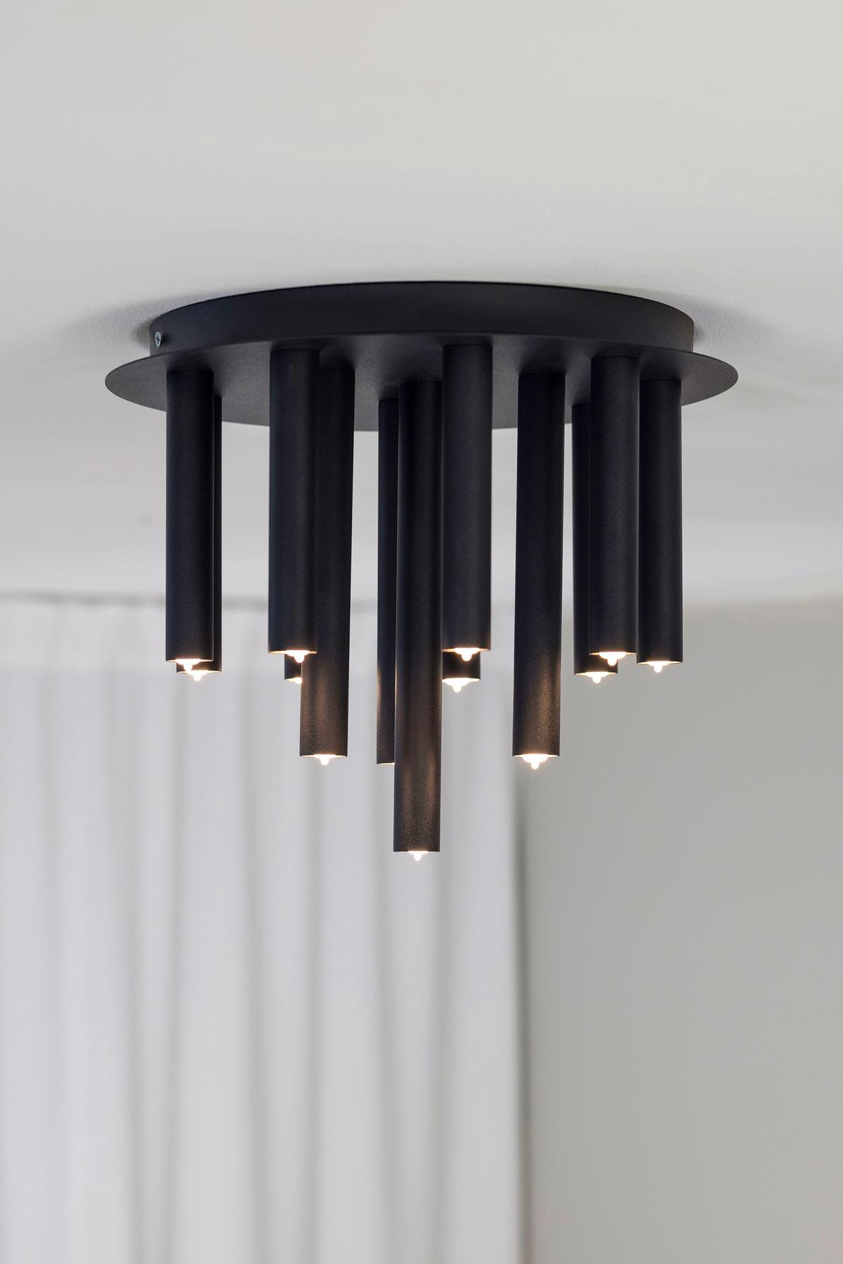 Deckenleuchte Gocce Ceiling Schwarz max. 10 Watt - Schwarz, Basics, Metall (35/35/29cm) - Markslöjd