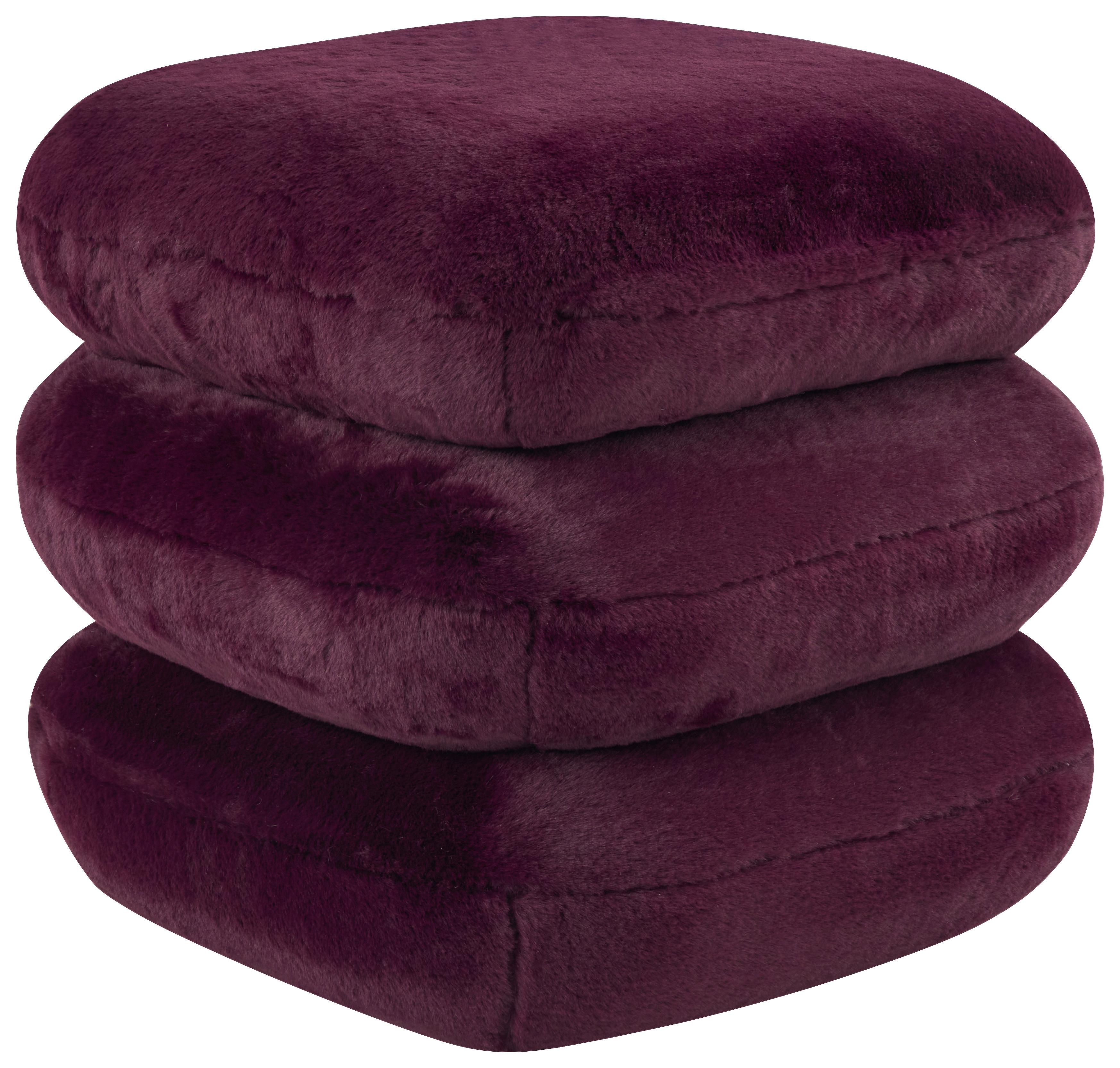 Tabure Vicky - bordo, Moderno, drvo/metal (54/54/44cm) - Premium Living