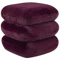 Tabure Vicky - bordo, Moderno, drvo/metal (54/54/44cm) - Premium Living