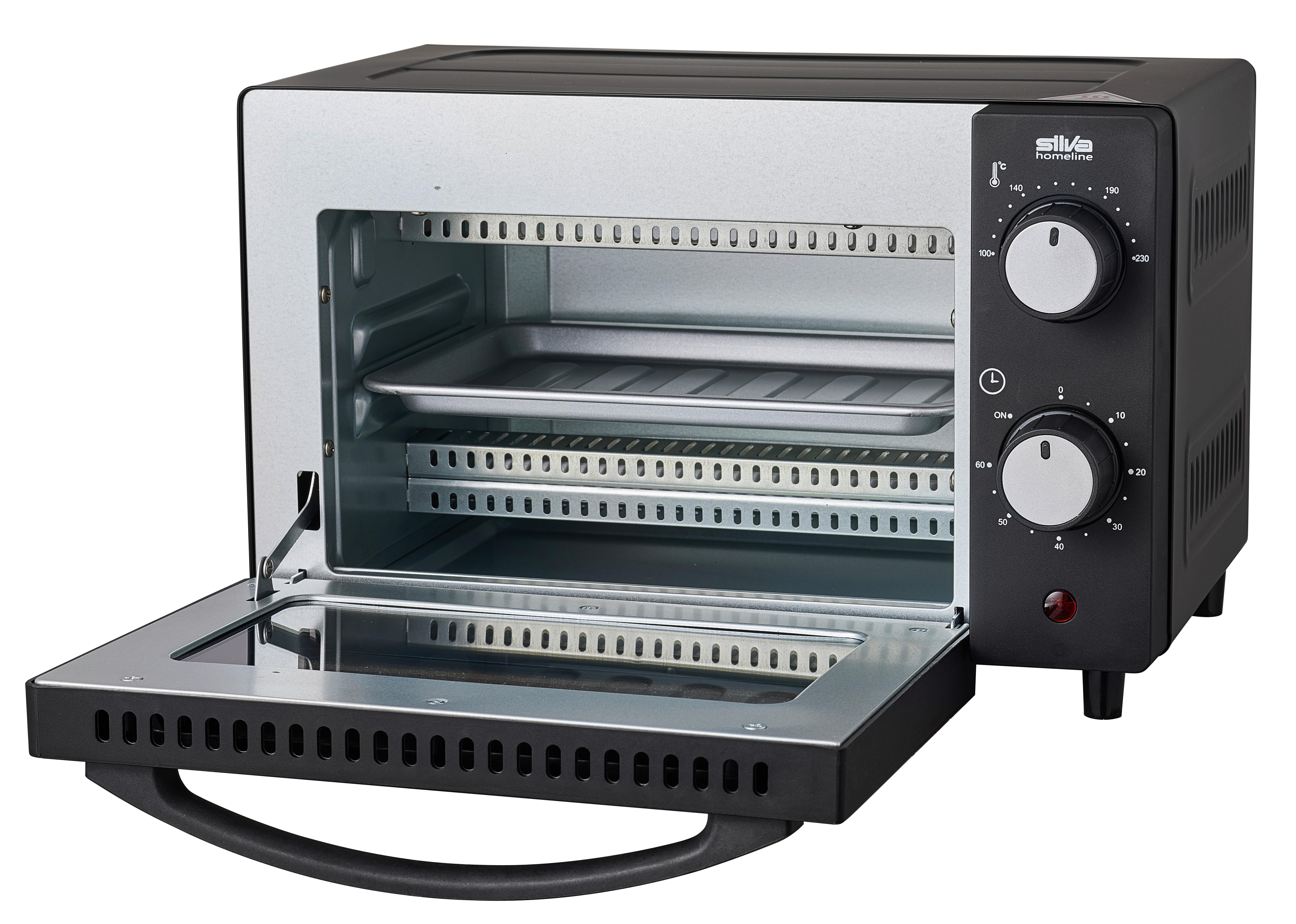 MINIPIEKARNIK SILVA MB 1000 MINI-BACKOFEN - czarny, Basics, tworzywo sztuczne (36,2/22,1/28,6cm) - Silva Homeline