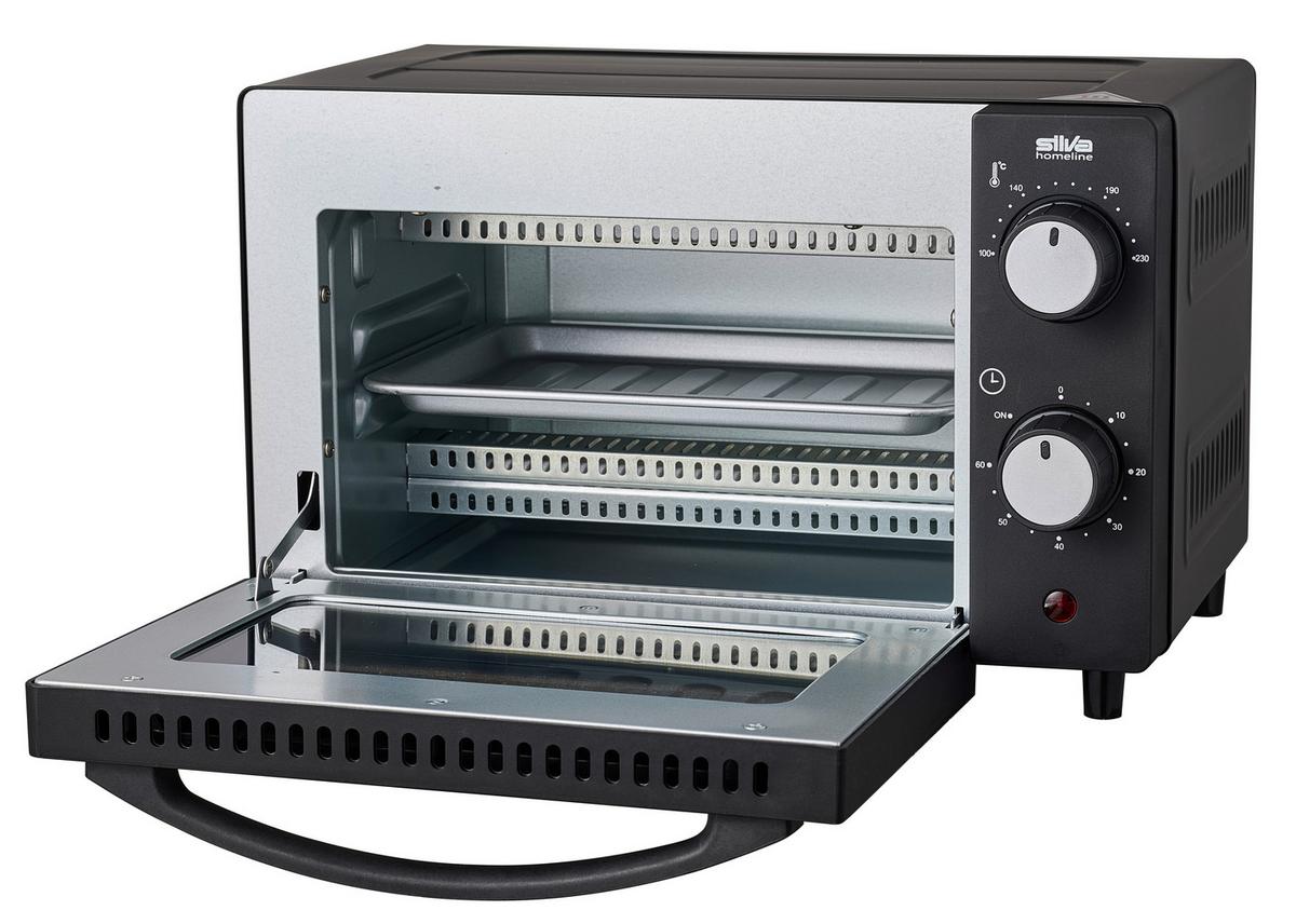 MINIPIEKARNIK SILVA MB 1000 MINI-BACKOFEN - czarny, Basics, tworzywo sztuczne (36,2/22,1/28,6cm) - Silva Homeline