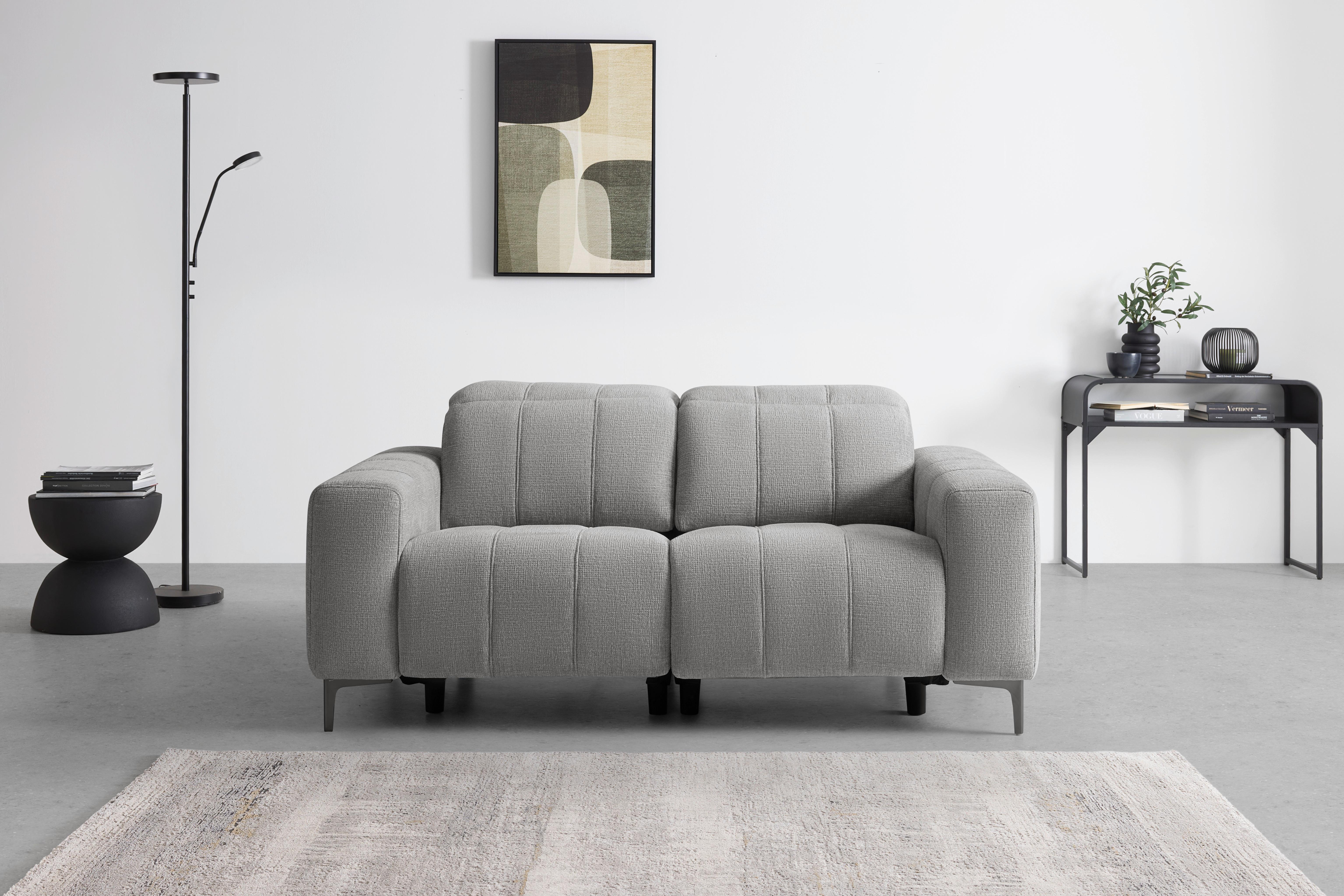 Kétüléses Kanapé Alvaro - natúr színű/szürke, Modern, műanyag/textil (182/79/109cm) - Mömax