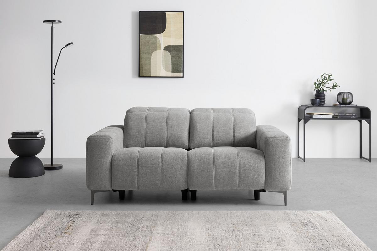 Kétüléses Kanapé Alvaro - natúr színű/szürke, Modern, műanyag/textil (182/79/109cm) - Mömax