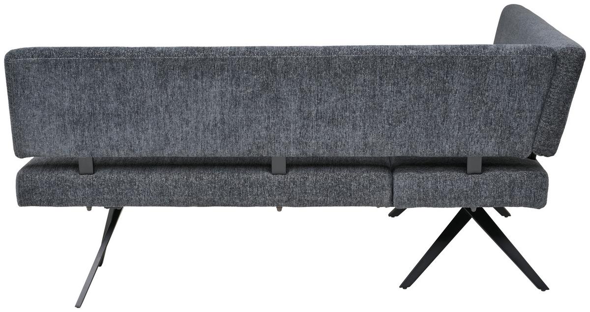 ŁAWKA NAROŻNA CHIOS - ciemnoszary/czarny, Konventionell, metal/tkanina (150/190cm) - MID.YOU