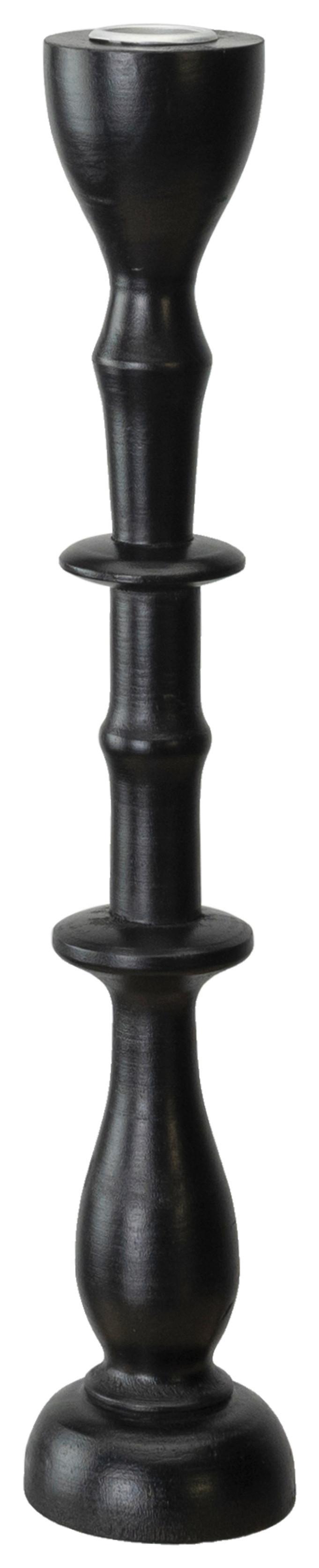 Svijećnjak Noir -Paz- - crna, drvni materijal/metal (7,3/33,7cm) - Modern Living