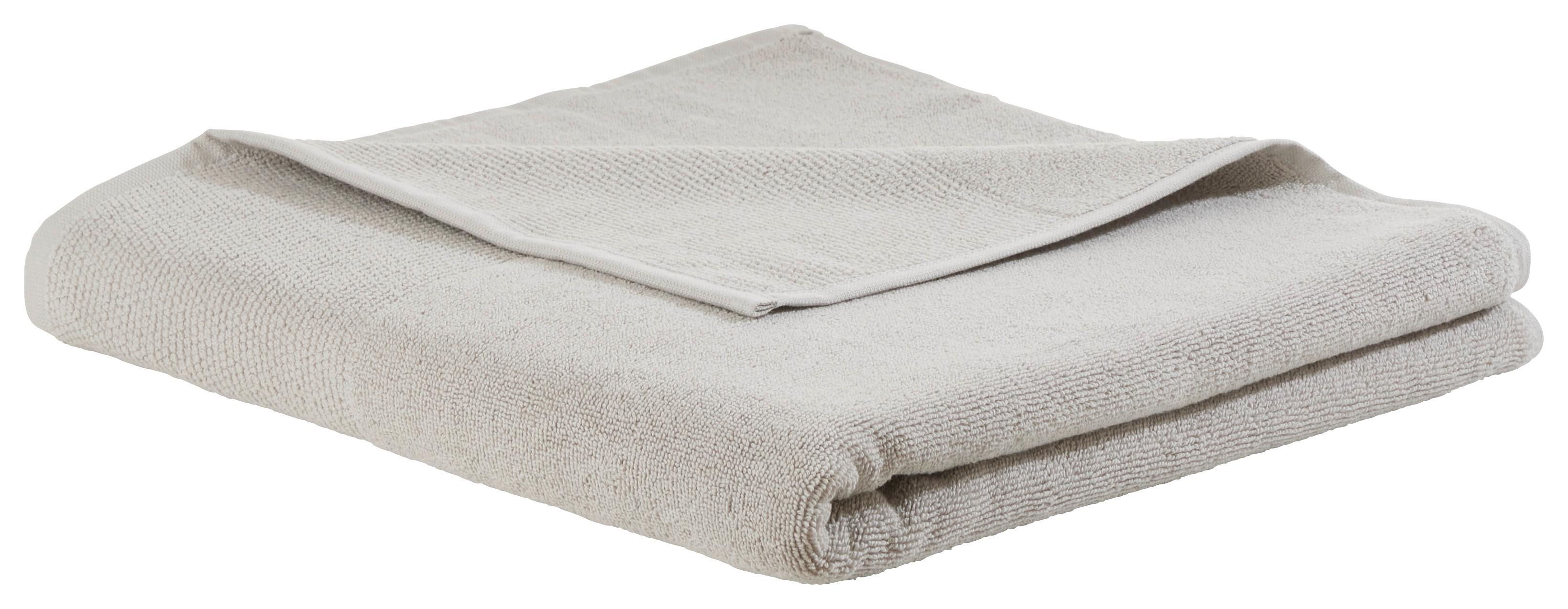 Duschtuch Olivia in Hellgrau ca. 70x140cm - Hellgrau, Konventionell, Textil (70/140cm) - Premium Living