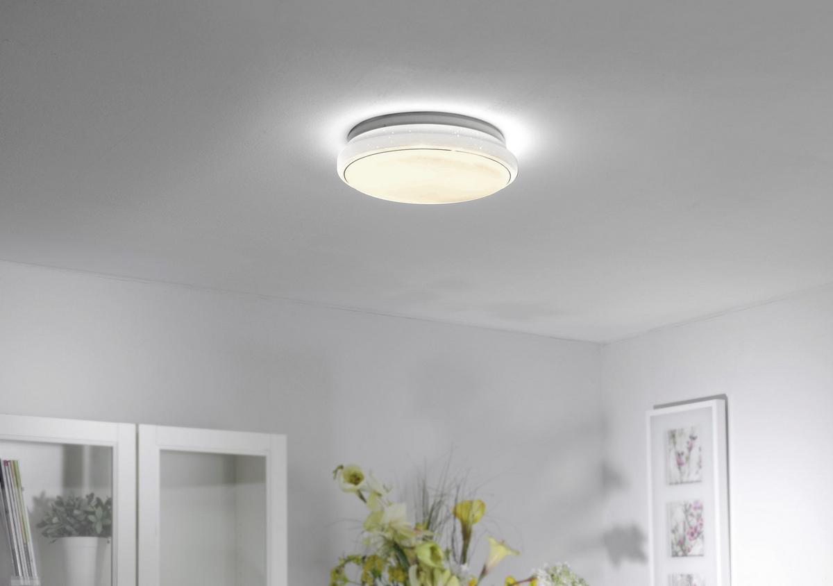 LAMPA SUFITOWA LED 14362-16 (L99000-16) JUPITER - biały, Design, metal (35/35/9,5cm)