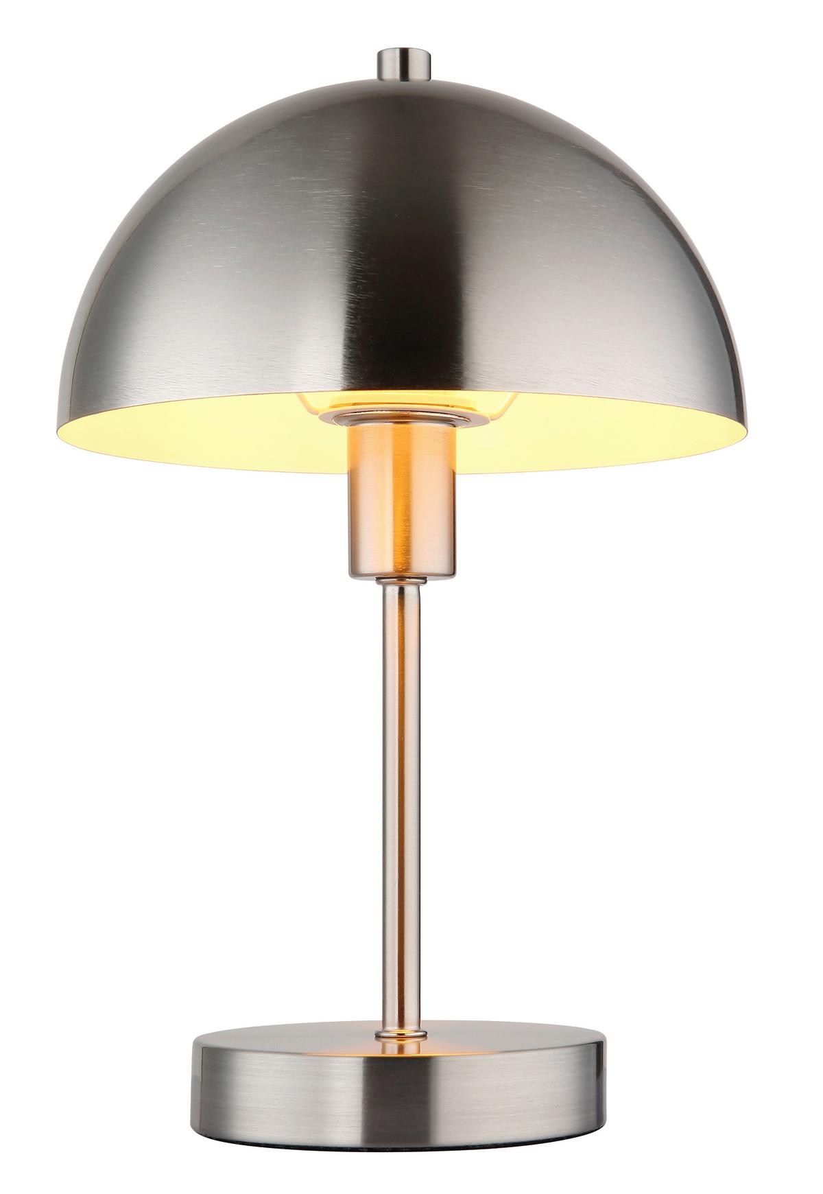 Stolna Svjetiljka Atoma - boje nikla/prozirno, Design, metal/plastika (20/31cm) - Globo