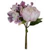 Plantă artificială Peonienstrausschen - maro/roz, Romantik / Landhaus, plastic (26cm) - Mömax