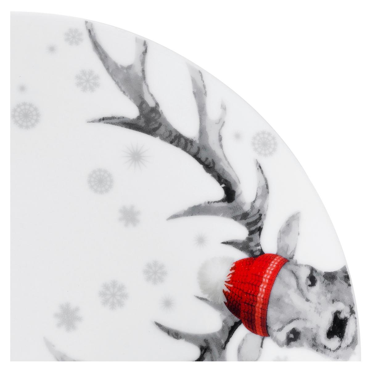 Kombinirani Servis Christmas Reindeer, 18-Delni - večbarvno, Basics, keramika