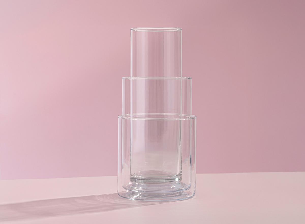 Vase Sophie Klar 3-teilig - Klar, Glas - Mömax