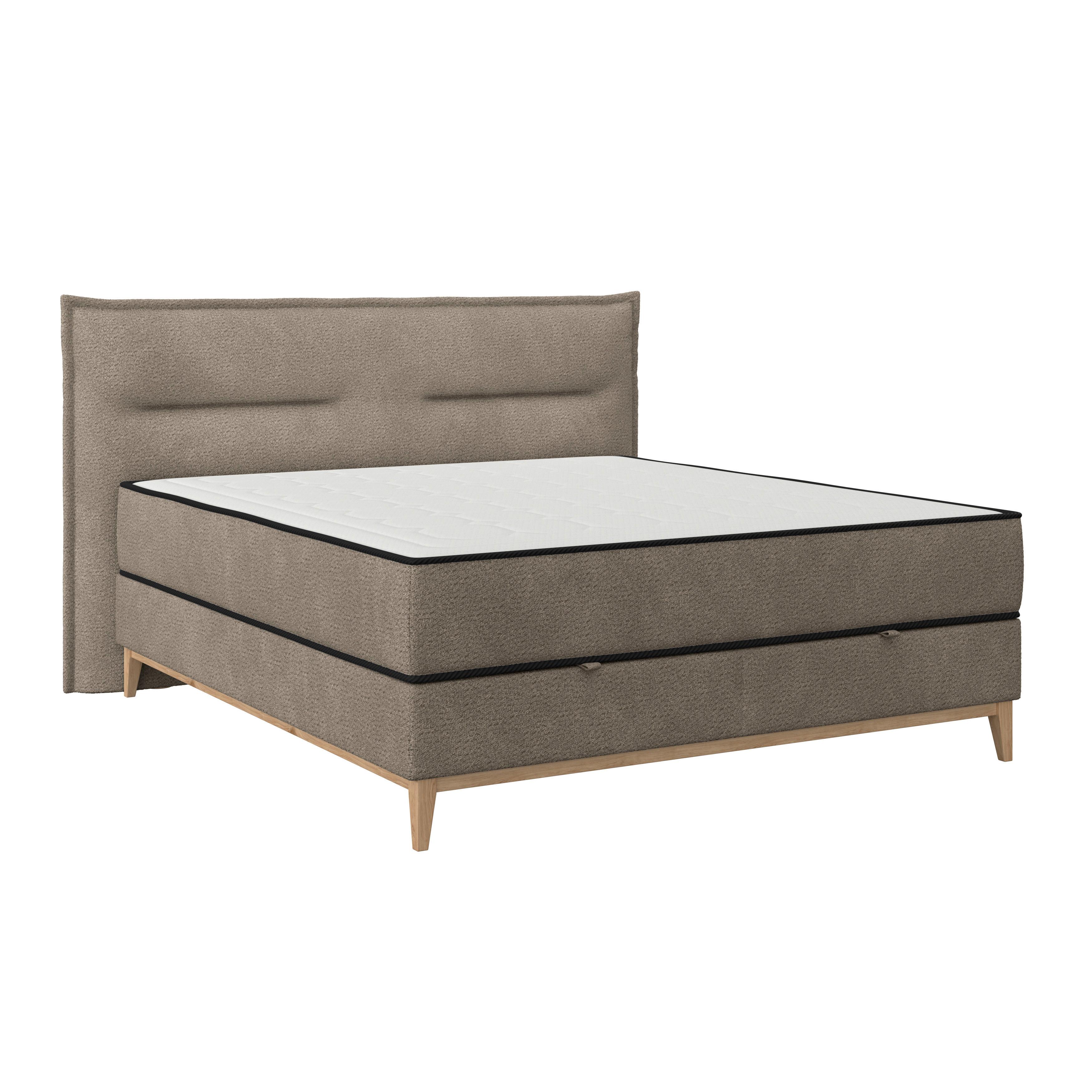 Box Krevet Smile - taupe, Konvencionalno, drvni materijal/drvo (180/200cm) - Premium Living