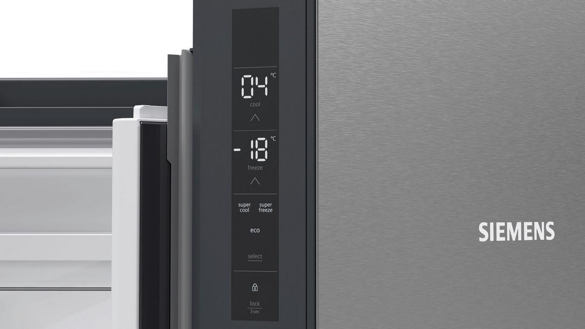 French-Door KF96NVPEA Edelstahlfarben - Edelstahlfarben, MODERN, Metall (90,5/183/73,1cm) - Siemens