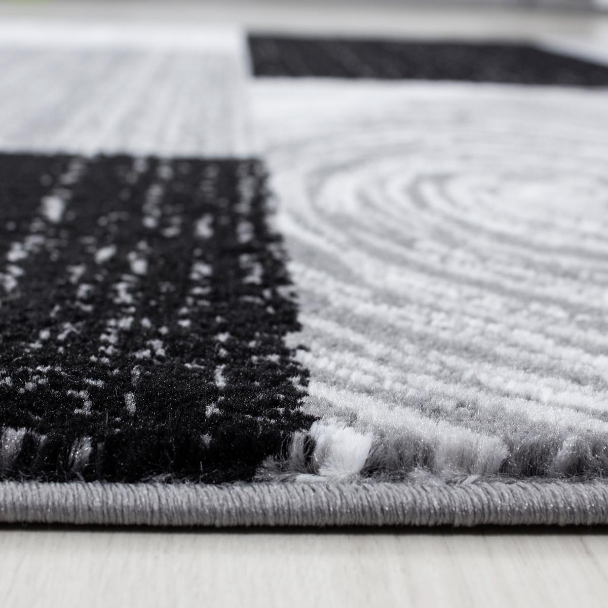 Webteppich Parma Schwarz ca. 200x290cm - Schwarz, KONVENTIONELL, Textil (200/290cm)