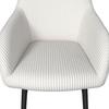 STOL MED ARMSTÖD ALANI - svart/cremefärgad, Modern, metall/textil (60/82,5/58cm) - Bessagi Home