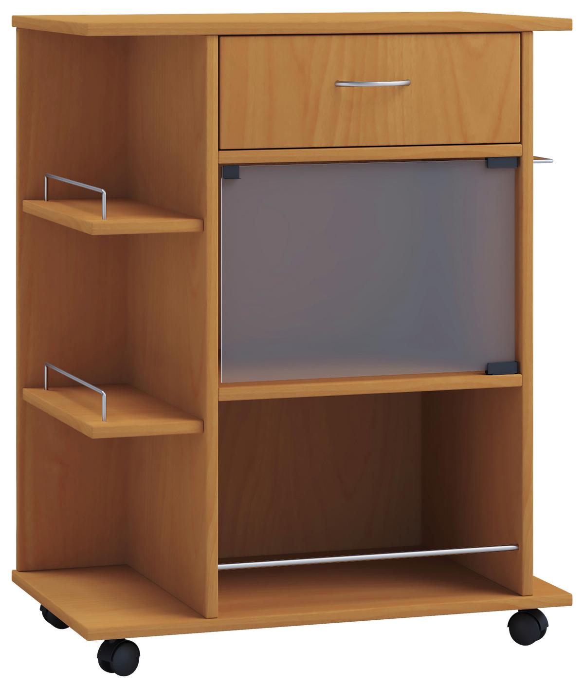 Večnamenski Voziček Pocis, Bukev - barve bukve, Moderno, kovina/umetna masa (65/39/80cm) - MID.YOU