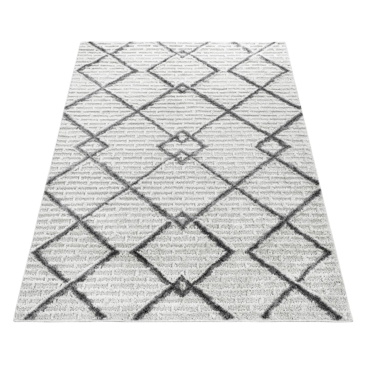 Webteppich Pisa Creme ca. 60x110cm - Creme, KONVENTIONELL, Textil (60/110cm)