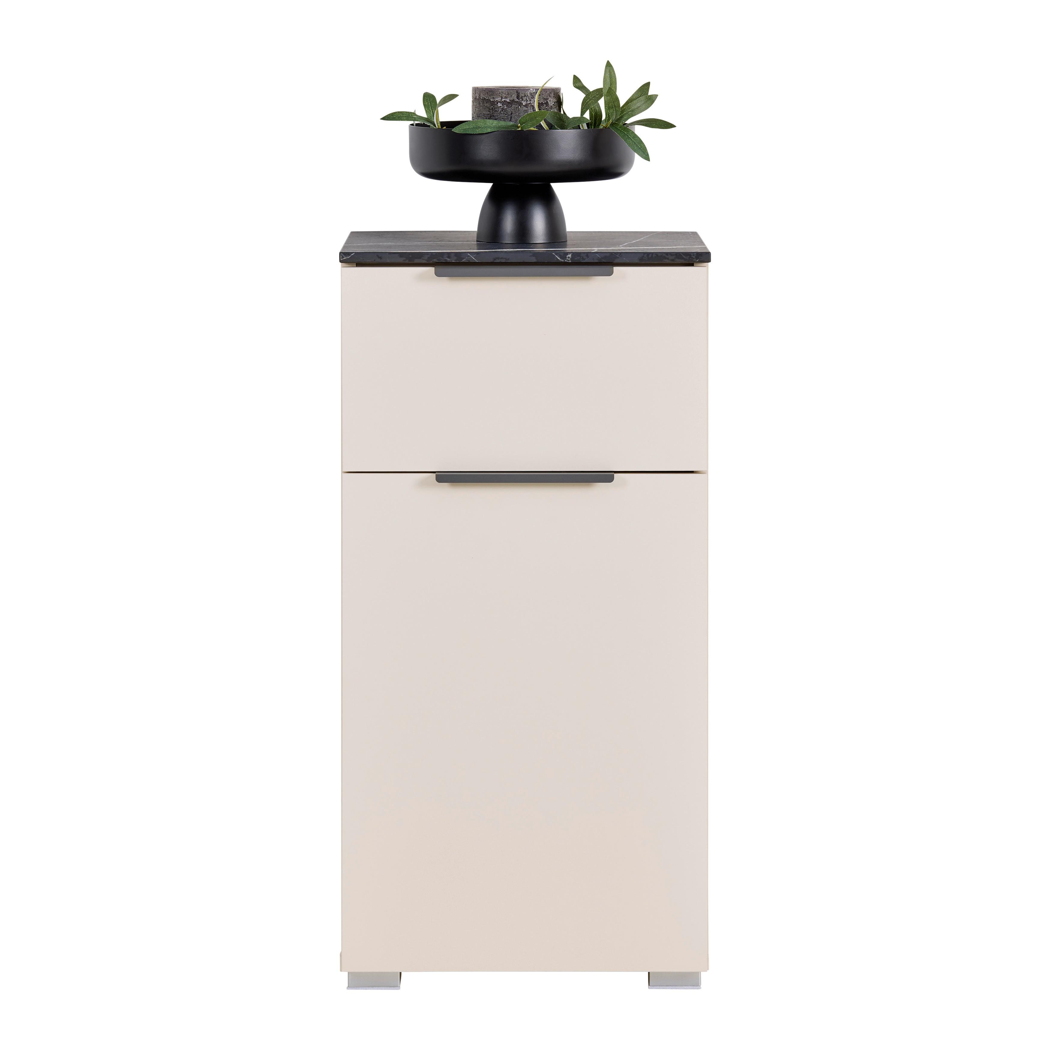 UNDERSKÅP LIANA -EXKLUSIV- - antracit, Modern, metall/trämaterial (39,5/80,6/35cm) - Mömax