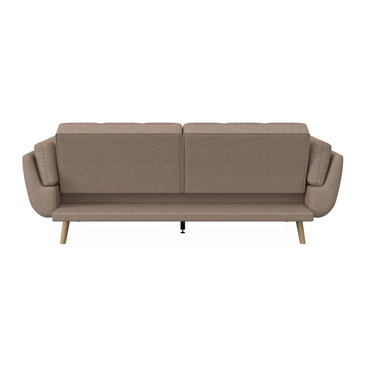 Kanapéágy Cora - barna, Modern, textil/fa (214/92/81cm) - Bessagi Home