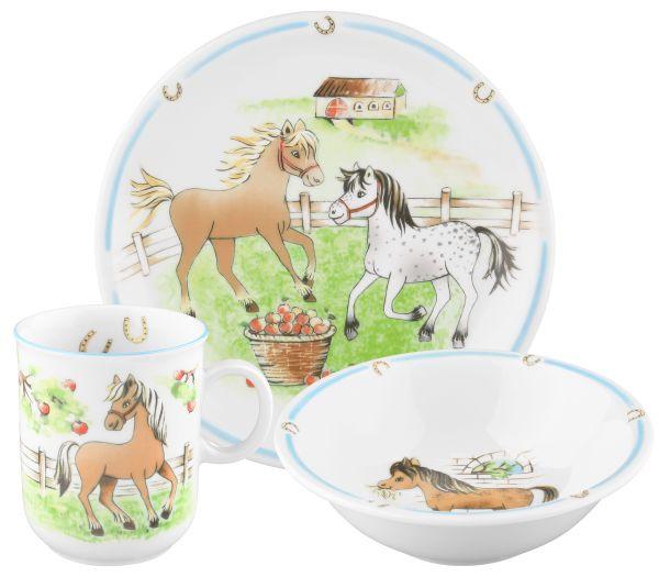 ZESTAW NACZYŃ DLA DZIECI 001.716566 - zielony/biały, Konventionell, ceramika (21/21/20cm) - Seltmann Weiden