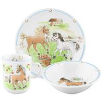ZESTAW NACZYŃ DLA DZIECI 001.716566 - zielony/biały, Konventionell, ceramika (21/21/20cm) - Seltmann Weiden