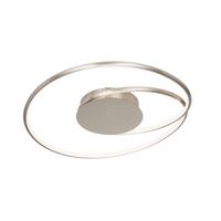 LAMPA SUFITOWA LED BIRMINGHAM *SBN* - kolor niklowy, Lifestyle, tworzywo sztuczne/metal (45/8cm) - Novel