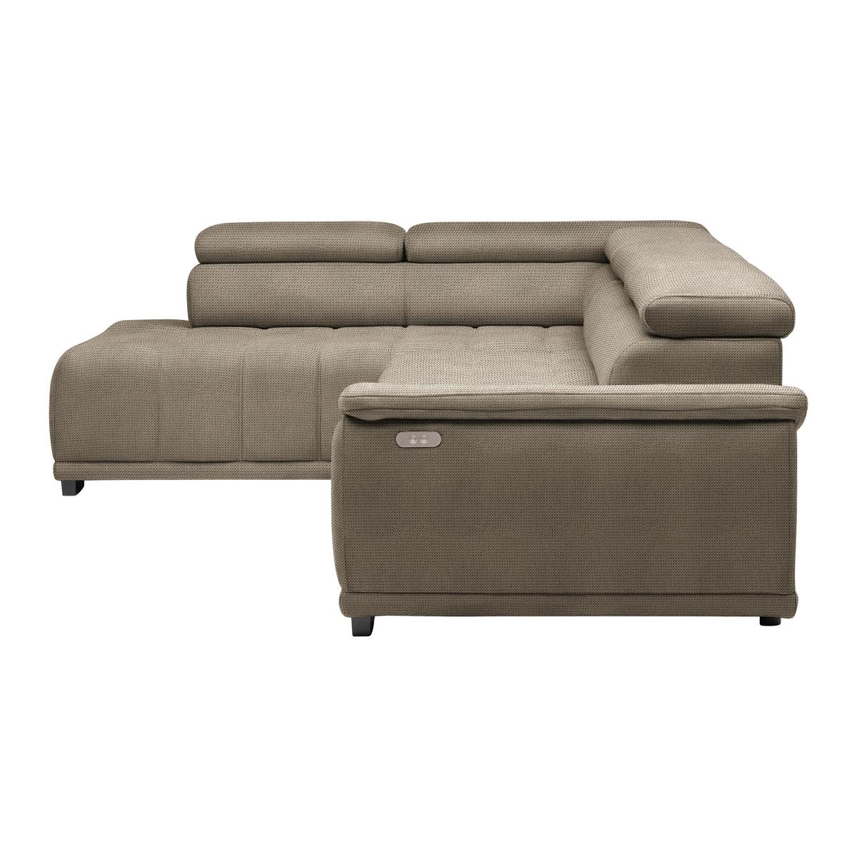 Kutna Garnitura Gremio - bež/crna, Moderno, tekstil/plastika (206/283cm) - Modern Living