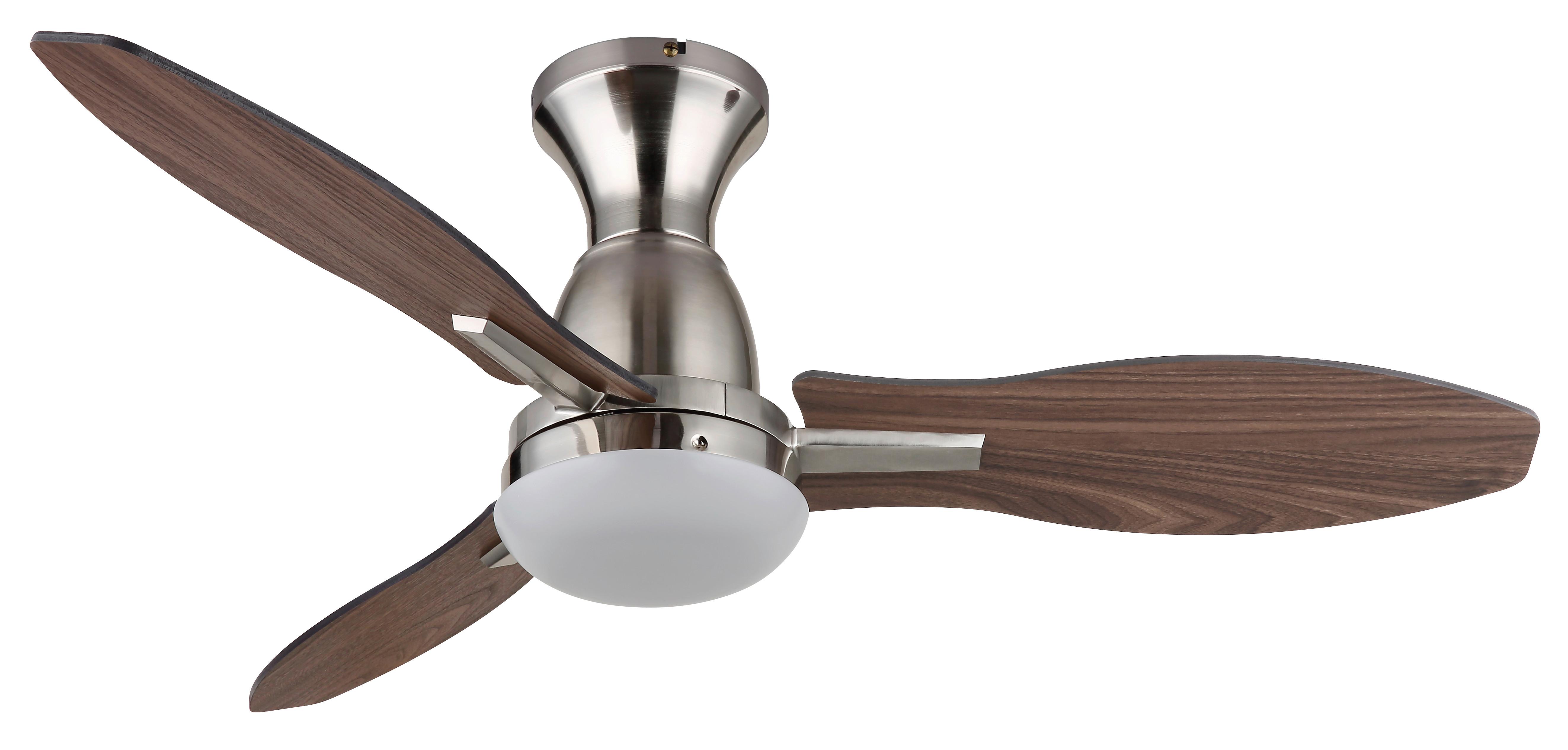 DECKENVENTILATOR 03671N GALE - Hellbraun/Dunkelbraun, Konventionell, Holzwerkstoff/Kunststoff (107/32,5cm) - Globo