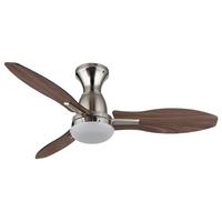 DECKENVENTILATOR 03671N GALE - Hellbraun/Dunkelbraun, Konventionell, Holzwerkstoff/Kunststoff (107/32,5cm) - Globo