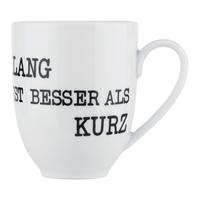 Kaffeebecher Graffiti Schwarz/Weiß ca. 350ml - Schwarz/Weiß, MODERN, Keramik (0,35l) - Mömax