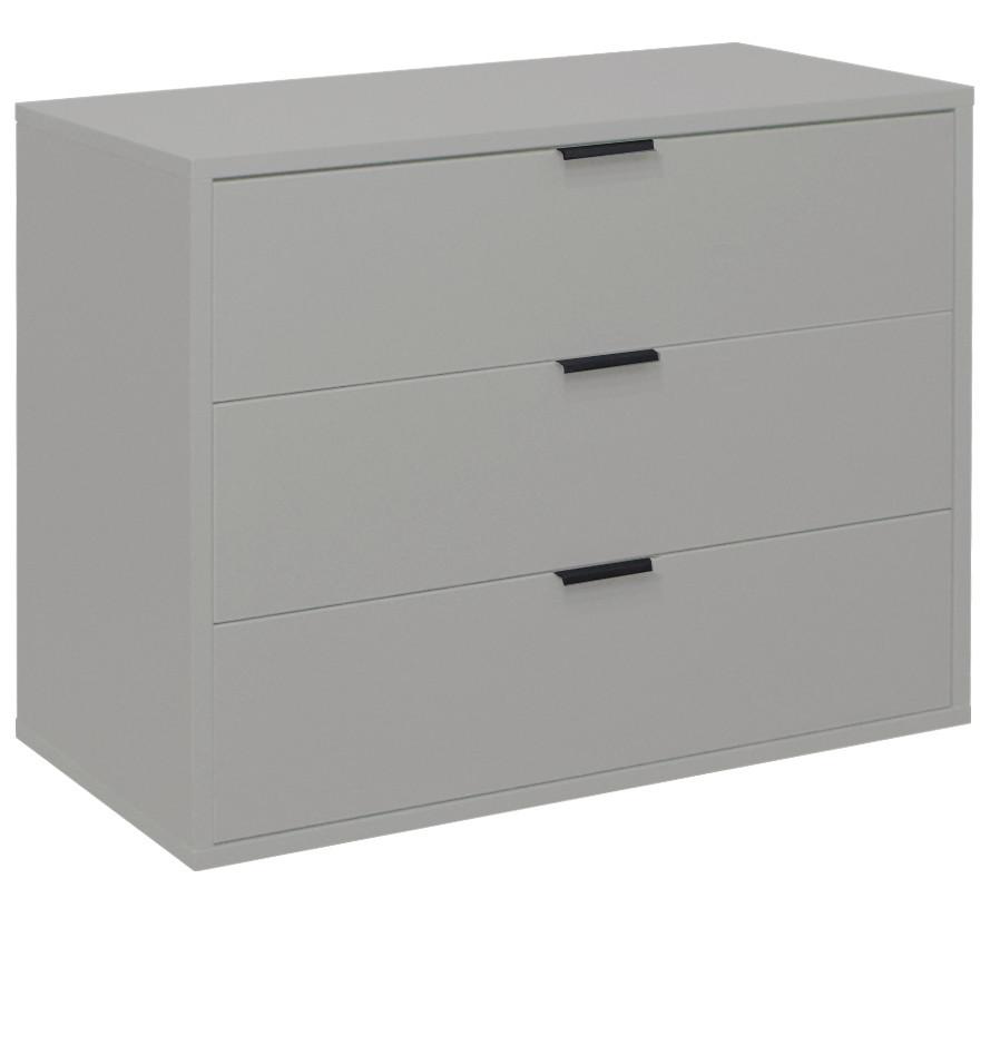 Komoda Bounty - siva/antracit, Moderno (81/67/45cm) - Premium Living