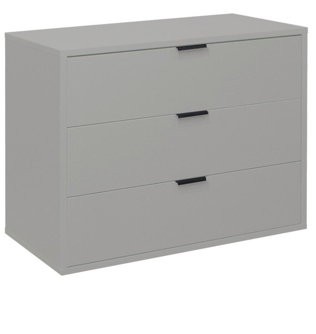 Komoda Bounty - siva/antracit, Moderno (81/67/45cm) - Premium Living