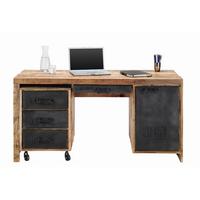 Schreibtisch aus Mangoholz Massiv - Lifestyle, Holz (150/76/62cm) - Premium Living