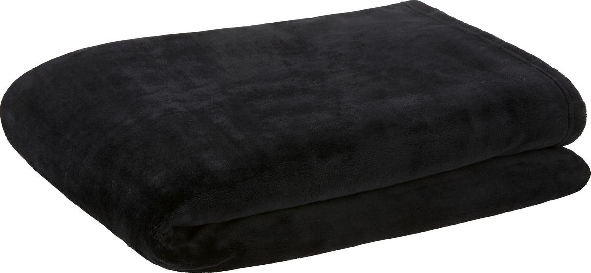 Puha Takaró Kuschelix - fekete, textil (140/200cm) - Modern Living