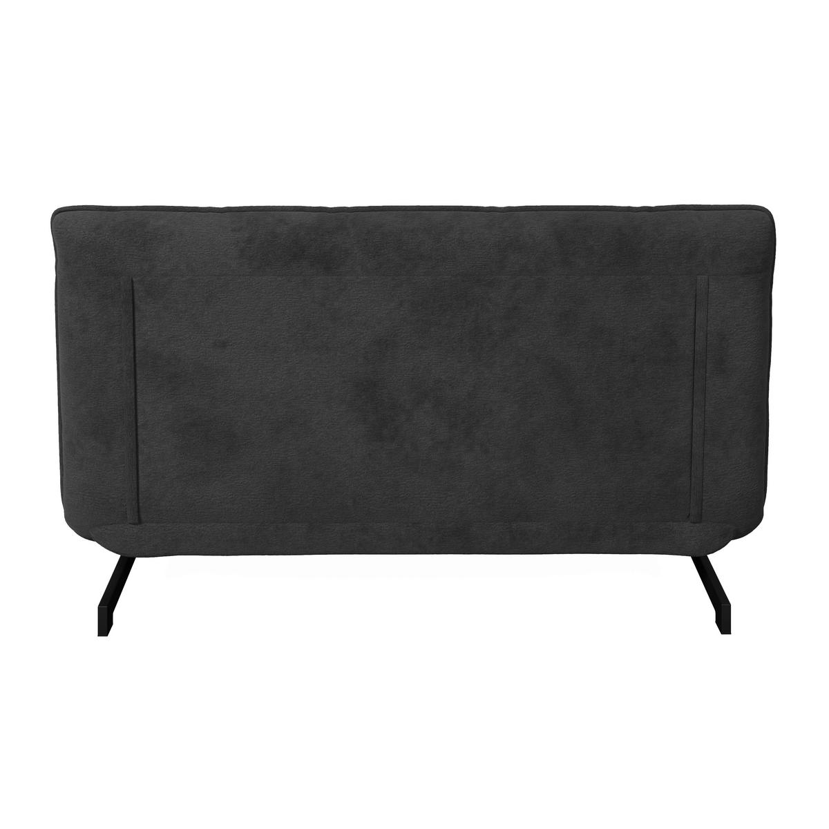 Kanapéágy Luna - fekete/sötétszürke, Modern, textil/fém (142/62/40cm) - Bessagi Home