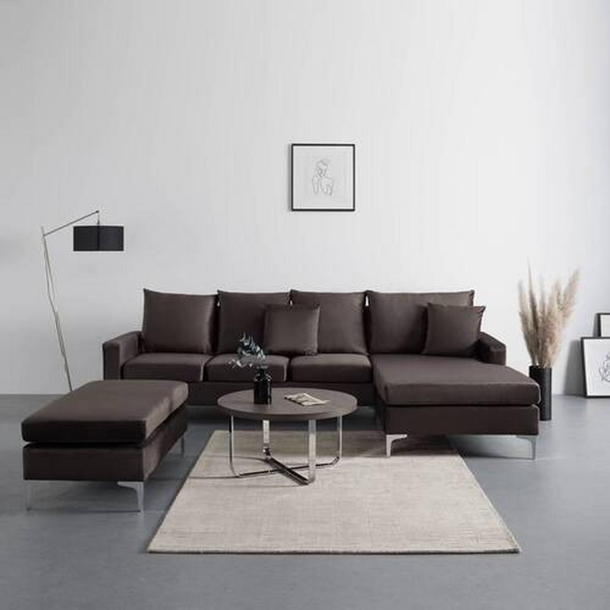 Coltar ALONDRA - maro, Modern, lemn/metal (287/182/80cm) - Bessagi Home
