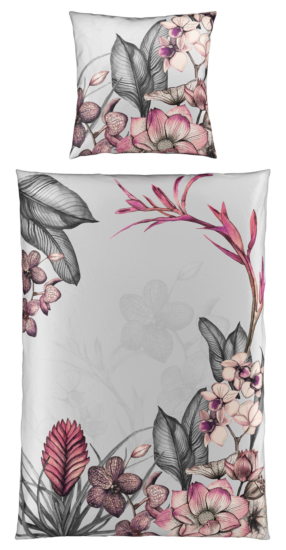 Bettwäsche Cartaxo Grau ca. 135x200cm - Grau, LIFESTYLE, Textil (135/200cm) - Modern Living