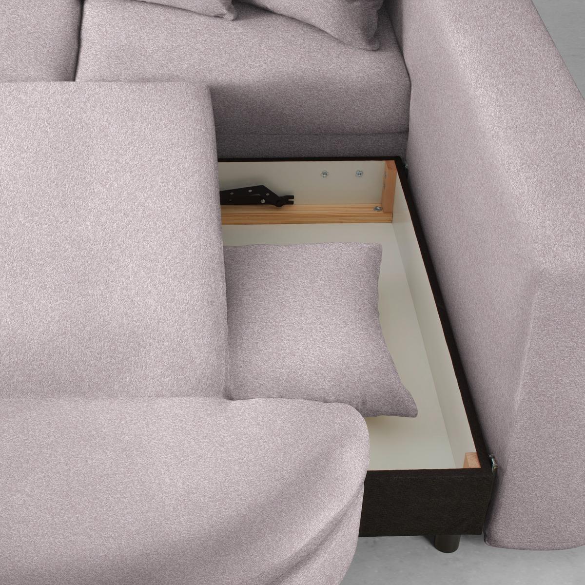 Ecksofa Axel Flieder - Flieder/Schwarz, MODERN, Textil/Metall (291/87/250cm) - Mömax