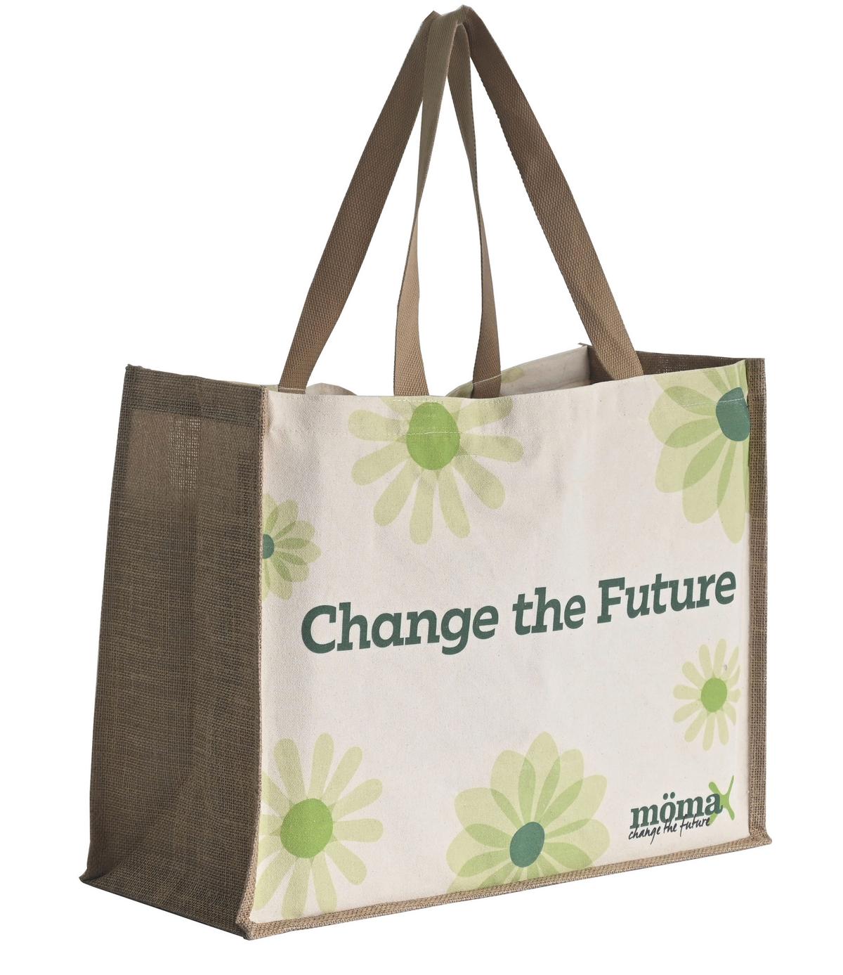 GEANTĂ PENTRU CUMPĂRĂTURI LISA -KMA- - alb/verde, Modern, plastic/textil (52/40/22cm) - Mömax