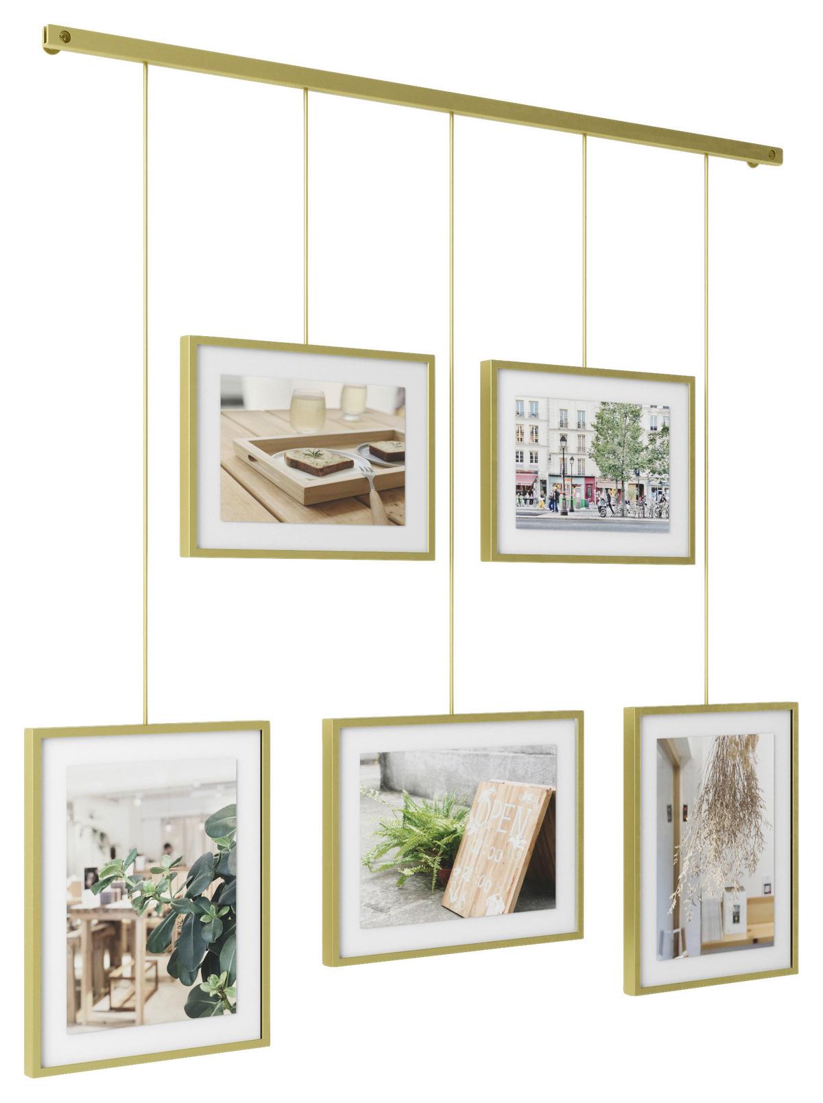 Collagen-Bilderrahmen Goldfarben - Goldfarben, Design, Glas/Metall (79,4/3,2/69,5cm) - Umbra