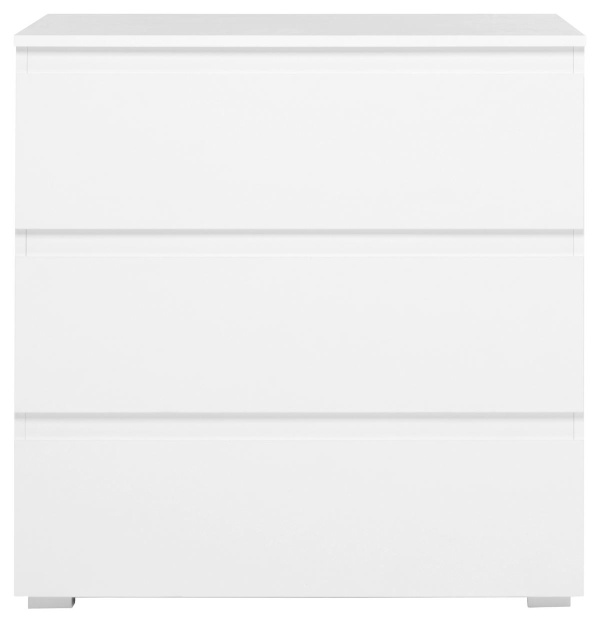 Komoda Image 5, Bela - bela, Konvencionalno, leseni material (80/80/45cm) - Livetastic