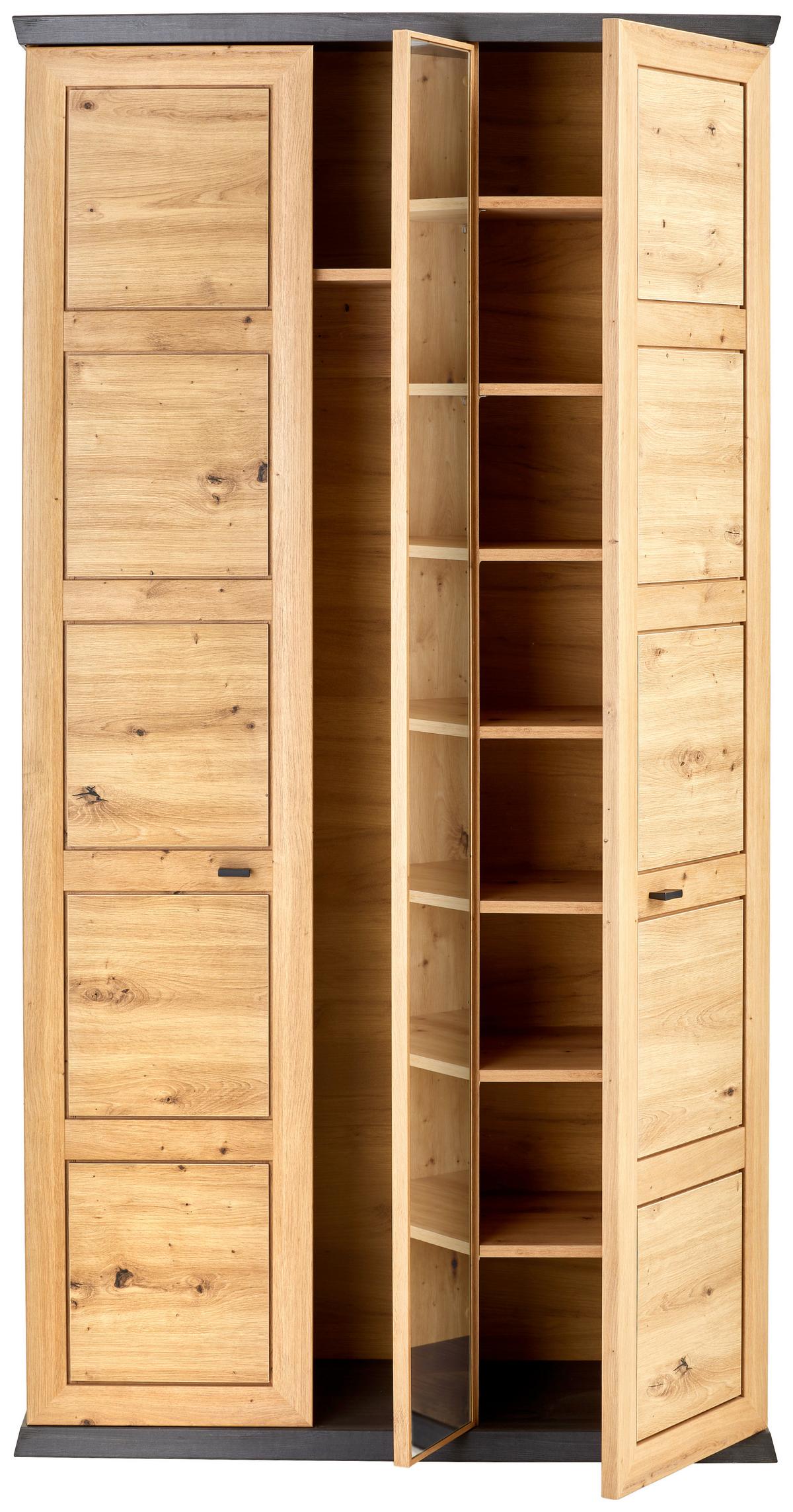 SZAFA DO PRZEDPOKOJU BENTON   -HOM IN- - czarny/dąb artisan, Lifestyle, materiał drewnopochodny/metal (103/196,5/38,5cm) - Hom`in