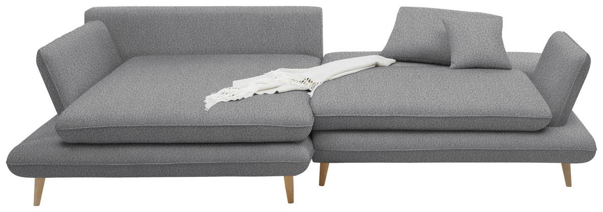 Kutna Garnitura Monte - siva/prirodne boje, Romantično / ladanjski, tekstil/drvo (181/283cm) - Premium Living