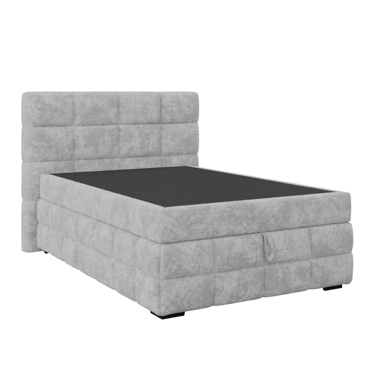 PAT BOX VEGA - gri deschis/alb, Trend, lemn/textil (120/200cm) - Modern Living