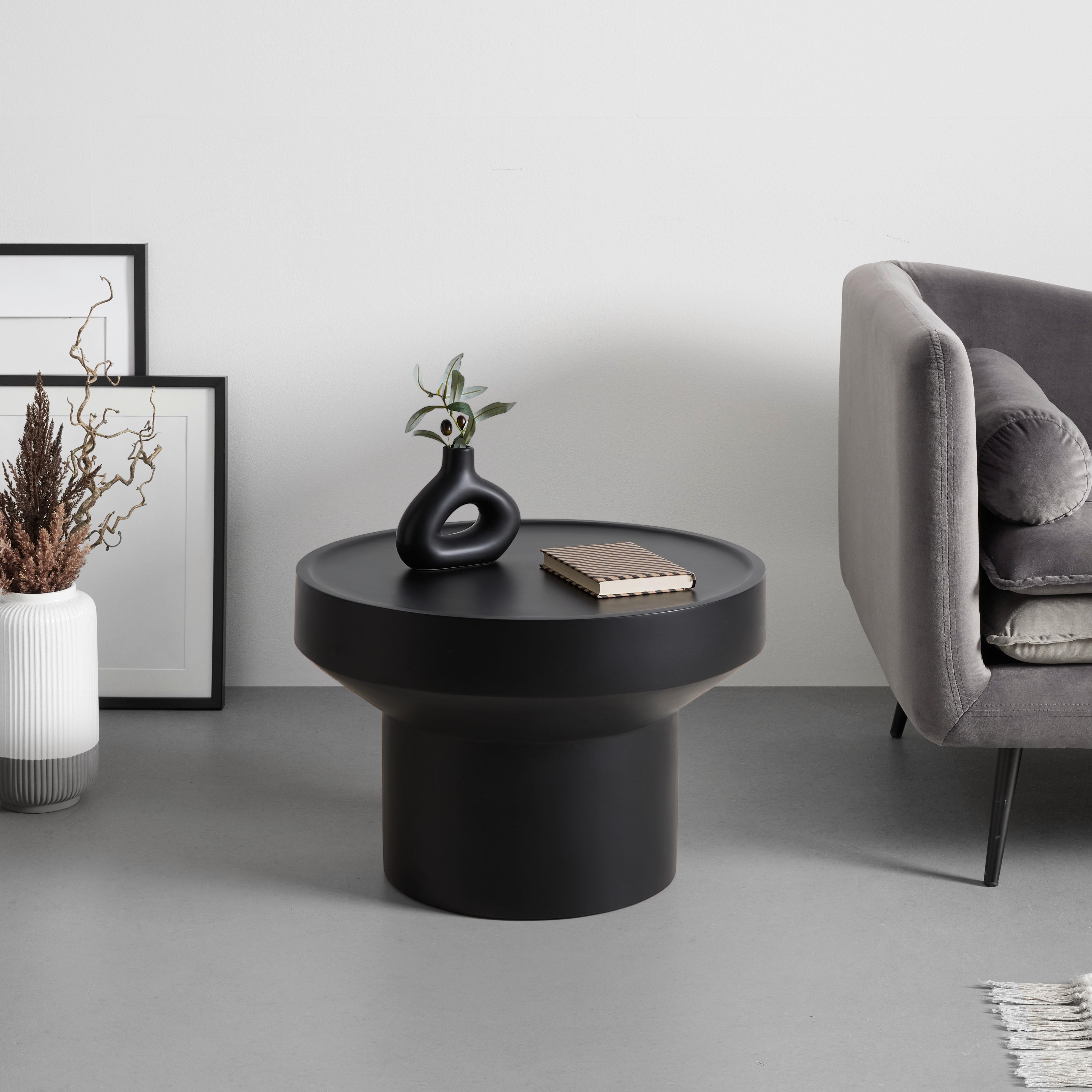 SOFFBORD GRADINO -TREND- - svart, Modern, trä (60/40cm) - Premium Living
