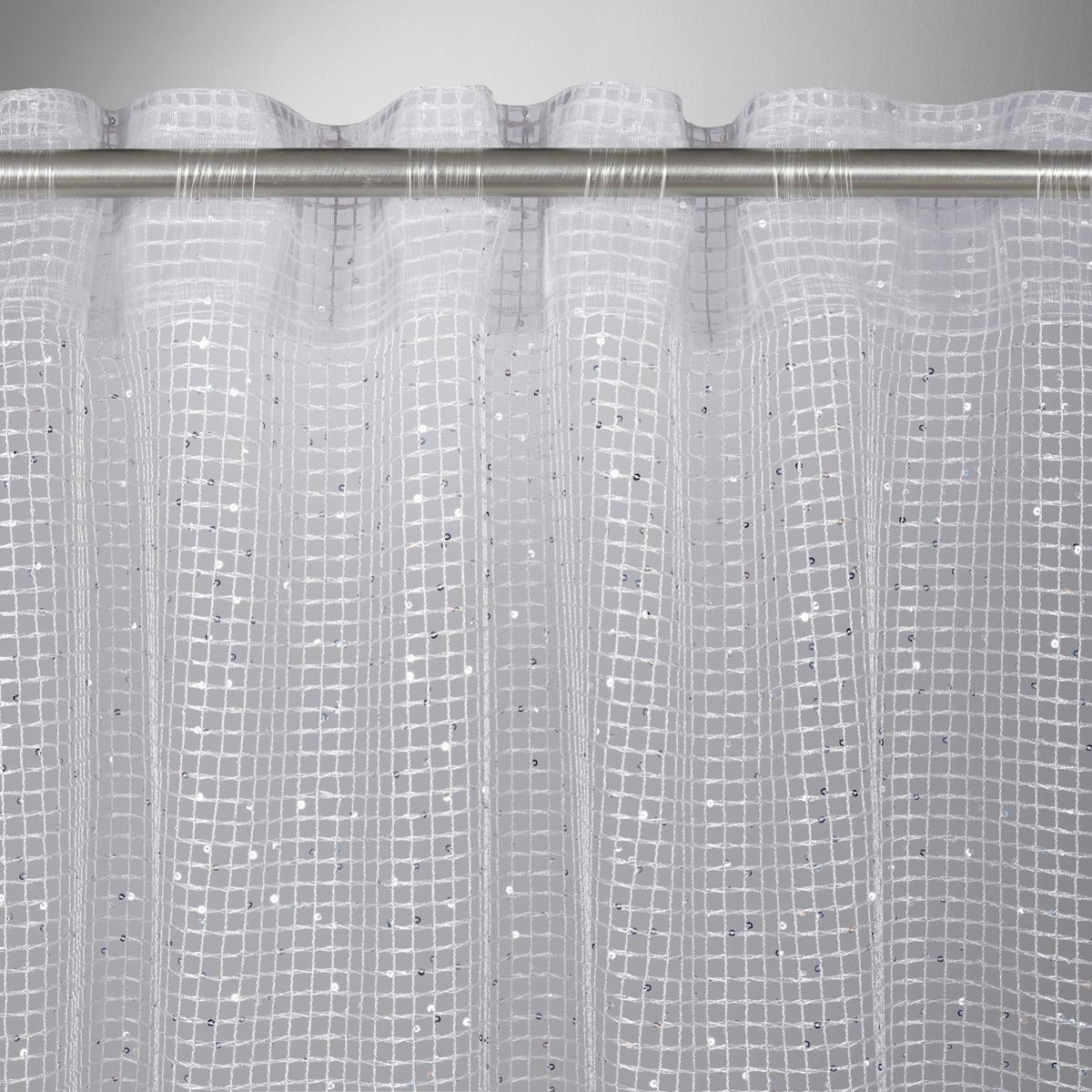 Fertigvorhang Sparkle Grau/Silberfarben - Silberfarben/Grau, Textil (140/245cm) - Mömax