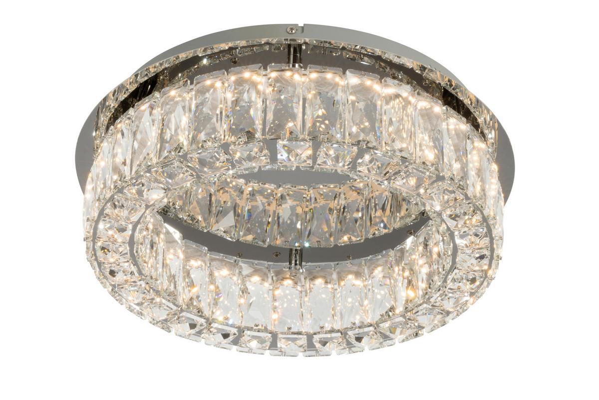 LAMPA SUFITOWA LED ABERDEEN *SBN* - przezroczysty, Konventionell, metal/szkło (40/14cm) - Novel