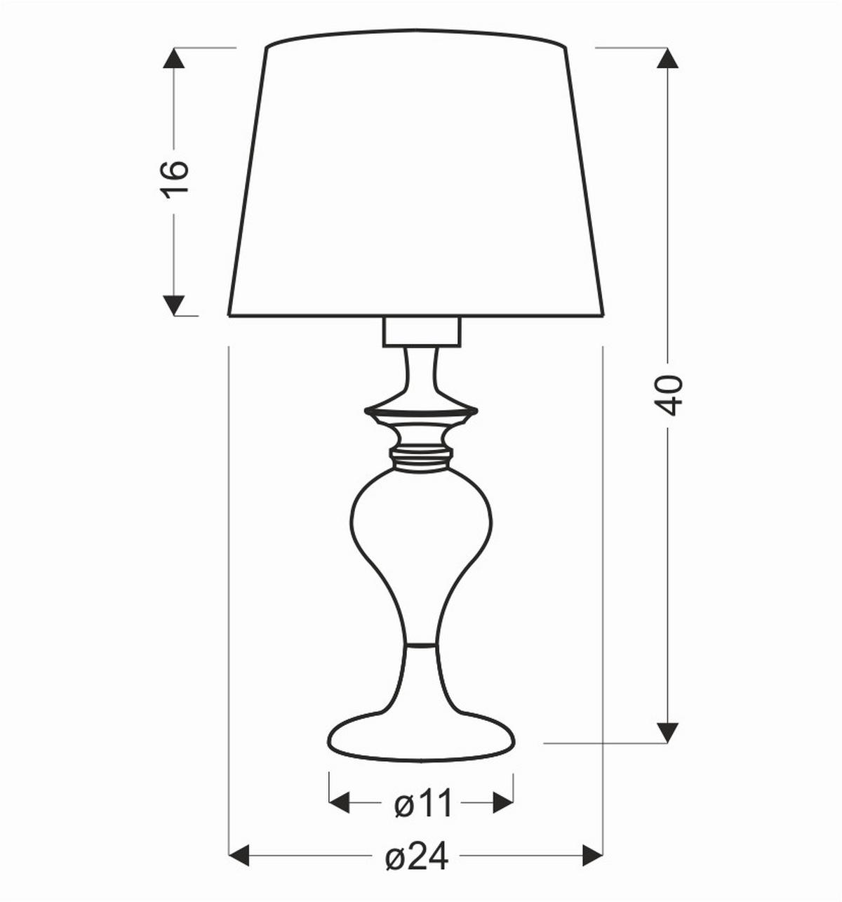 Stolna Svjetiljka 41-11954 - srebrne boje, Design, metal (24/24/40cm)